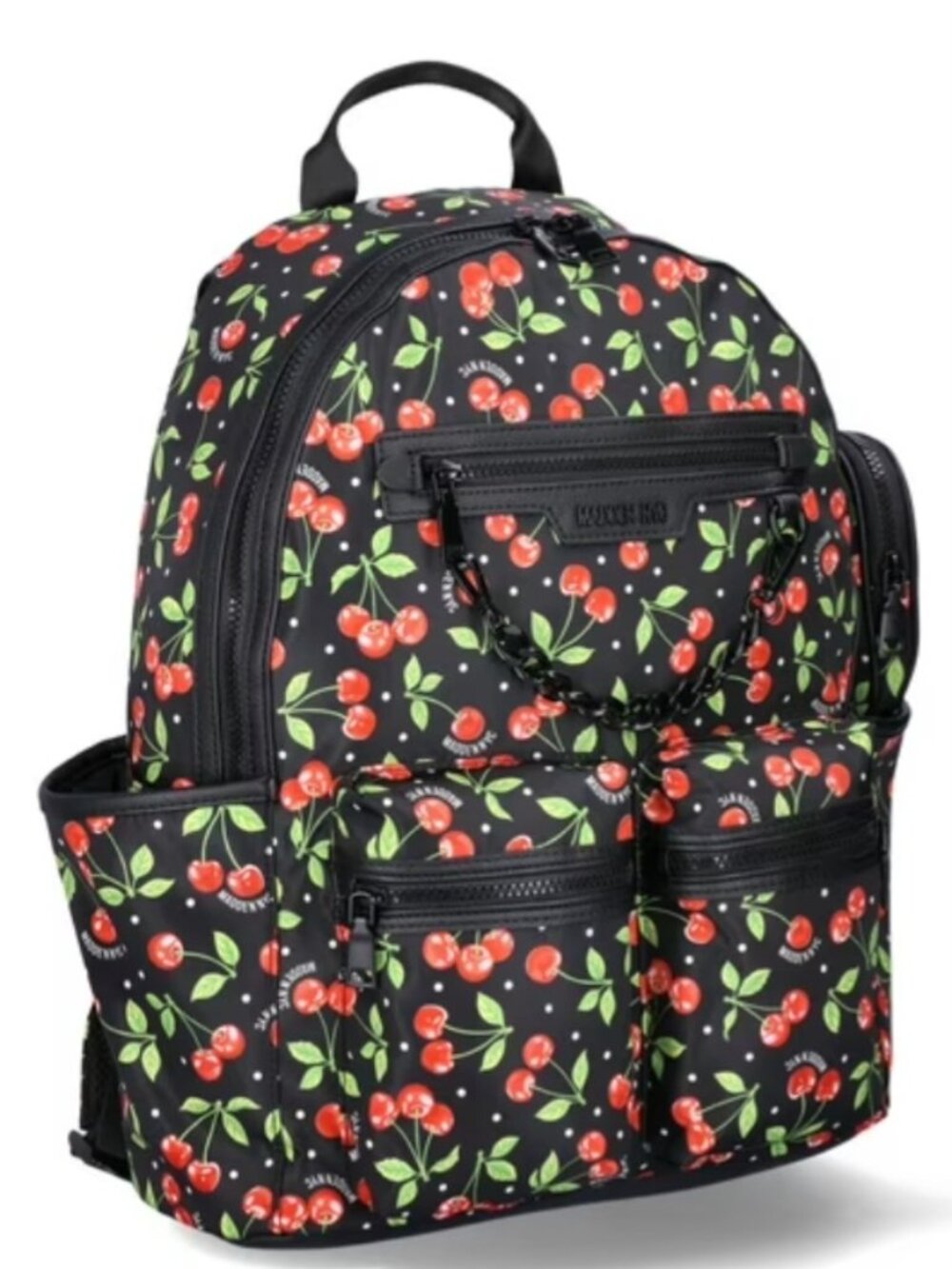 Madden NYC Black Cherry 17" Double Pocket Backpack - NWO - Picture 3 of 6